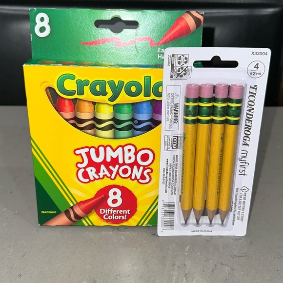 Crayola Toys Jumbo Crayons And Pencils Poshmark